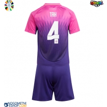 Otroški Nogometni dresi Nemčija Jonathan Tah #4 Gostujoči EP 2024 Kratek Rokav (+ Kratke hlače)